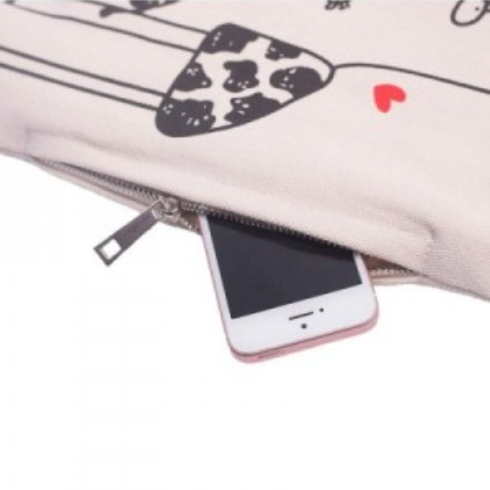 Giraffe Canvas Multi Pocket Machine Washable Bag - image 3